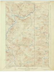 Allagash Falls, Maine 1935 (1935) USGS Old Topo Map Reprint 15x15 ME Quad 306432