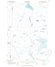 Allagash Lake, Maine 1954 (1955) USGS Old Topo Map Reprint 15x15 ME Quad 460080
