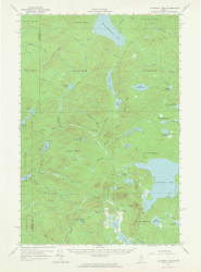 Allagash Lake, Maine 1961 (1964) USGS Old Topo Map Reprint 15x15 ME Quad 306434