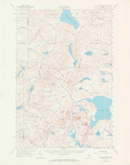Allagash Lake, Maine 1961 (1968) USGS Old Topo Map Reprint 15x15 ME Quad 306435