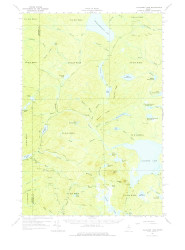 Allagash Lake, Maine 1961 (1979) USGS Old Topo Map Reprint 15x15 ME Quad 460082