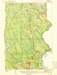 Amity, Maine 1941 (1941) USGS Old Topo Map Reprint 15x15 ME Quad 460086