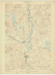 Anson, Maine 1904 (1904) USGS Old Topo Map Reprint 15x15 ME Quad 306440