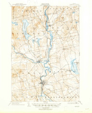 Anson, Maine 1904 (1947) USGS Old Topo Map Reprint 15x15 ME Quad 460108