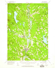 Anson, Maine 1955 (1960) USGS Old Topo Map Reprint 15x15 ME Quad 460110