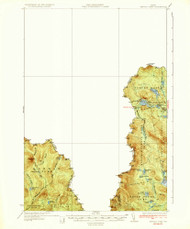 Arnold Pond, Maine 1935 (1935) USGS Old Topo Map Reprint 15x15 ME Quad 460111
