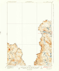 Arnold Pond, Maine 1935 (1935) USGS Old Topo Map Reprint 15x15 ME Quad 460112