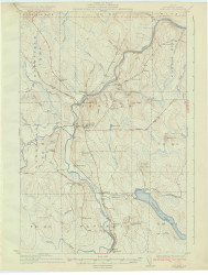 Ashland, Maine 1934 (1934) USGS Old Topo Map Reprint 15x15 ME Quad 306445