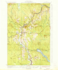 Ashland, Maine 1934 (1934) USGS Old Topo Map Reprint 15x15 ME Quad 460115