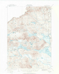 Attean, Maine 1923 (1965) USGS Old Topo Map Reprint 15x15 ME Quad 306446