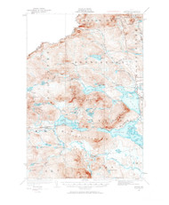 Attean, Maine 1923 (1984) USGS Old Topo Map Reprint 15x15 ME Quad 460126