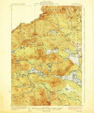 Attean, Maine 1925 (1925) USGS Old Topo Map Reprint 15x15 ME Quad 460120