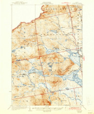 Attean, Maine 1925 (1944) USGS Old Topo Map Reprint 15x15 ME Quad 460122
