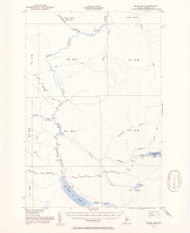 Baker Lake, Maine 1954 (1955) USGS Old Topo Map Reprint 15x15 ME Quad 460137