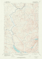 Baker Lake, Maine 1962 (1964) USGS Old Topo Map Reprint 15x15 ME Quad 306450