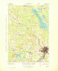 Bangor, Maine 1942 (1942) USGS Old Topo Map Reprint 15x15 ME Quad 460140