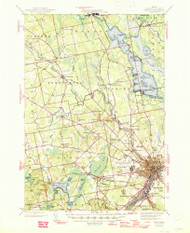 Bangor, Maine 1946 (1946) USGS Old Topo Map Reprint 15x15 ME Quad 460142