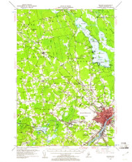Bangor, Maine 1955 (1961) USGS Old Topo Map Reprint 15x15 ME Quad 460145