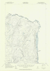 Beau Lake, Maine 1955 (1956) USGS Old Topo Map Reprint 15x15 ME Quad 306460