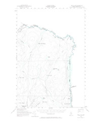 Beau Lake, Maine 1955 (1965) USGS Old Topo Map Reprint 15x15 ME Quad 460167