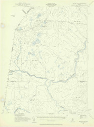 Beaver Pond, Maine 1955 (1956) USGS Old Topo Map Reprint 15x15 ME Quad 306461