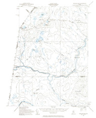 Beaver Pond, Maine 1955 (1961) USGS Old Topo Map Reprint 15x15 ME Quad 460169