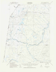 Beaver Pond, Maine 1955 (1969) USGS Old Topo Map Reprint 15x15 ME Quad 460170