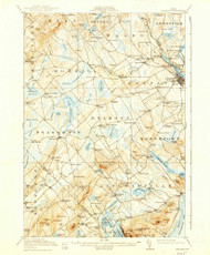 Belfast, Maine 1917 (1938) USGS Old Topo Map Reprint 15x15 ME Quad 460173