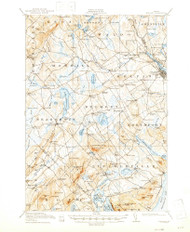 Belfast, Maine 1917 (1947) USGS Old Topo Map Reprint 15x15 ME Quad 460175