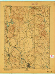Berwick, Maine 1893 (1893) USGS Old Topo Map Reprint 15x15 ME Quad 807378
