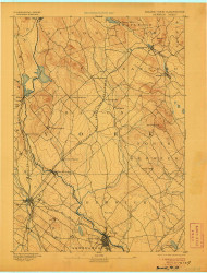 Berwick, Maine 1893 (1906) USGS Old Topo Map Reprint 15x15 ME Quad 807375
