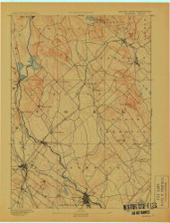 Berwick, Maine 1893 (1913) USGS Old Topo Map Reprint 15x15 ME Quad 807374