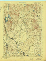 Berwick, Maine 1893 (1925) USGS Old Topo Map Reprint 15x15 ME Quad 807373