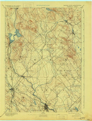 Berwick, Maine 1893 (1933) USGS Old Topo Map Reprint 15x15 ME Quad 807372