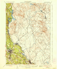 Berwick, Maine 1937 (1937) USGS Old Topo Map Reprint 15x15 ME Quad 460181