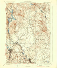 Berwick, Maine 1937 (1937) USGS Old Topo Map Reprint 15x15 ME Quad 460182