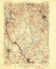 Berwick, Maine 1944 (1944) USGS Old Topo Map Reprint 15x15 ME Quad 460184