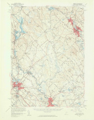 Berwick, Maine 1958 (1961) USGS Old Topo Map Reprint 15x15 ME Quad 306465
