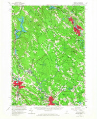 Berwick, Maine 1958 (1968) USGS Old Topo Map Reprint 15x15 ME Quad 460188