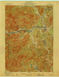 Bethel, Maine 1914 (1914) USGS Old Topo Map Reprint 15x15 ME Quad 807380