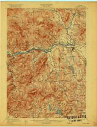 Bethel, Maine 1914 (1922) USGS Old Topo Map Reprint 15x15 ME Quad 807379