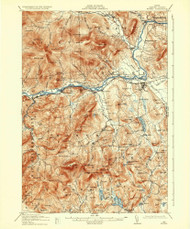 Bethel, Maine 1914 (1935) USGS Old Topo Map Reprint 15x15 ME Quad 460190