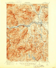 Bethel, Maine 1914 (1944) USGS Old Topo Map Reprint 15x15 ME Quad 460192