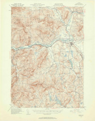 Bethel, Maine 1940 (1958) USGS Old Topo Map Reprint 15x15 ME Quad 306467