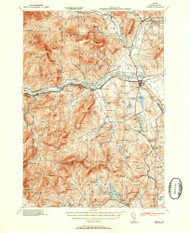 Bethel, Maine 1953 (1953) USGS Old Topo Map Reprint 15x15 ME Quad 460194