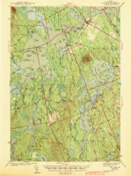 Big Lake, Maine 1943 (1943) USGS Old Topo Map Reprint 15x15 ME Quad 460201