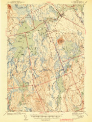 Big Lake, Maine 1943 (1943) USGS Old Topo Map Reprint 15x15 ME Quad 460202