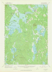 Big Lake, Maine 1963 (1966) USGS Old Topo Map Reprint 15x15 ME Quad 306471