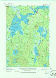 Big Lake, Maine 1963 (1987) USGS Old Topo Map Reprint 15x15 ME Quad 807793