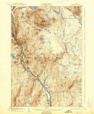 Bingham, Maine 1905 (1939) USGS Old Topo Map Reprint 15x15 ME Quad 460208